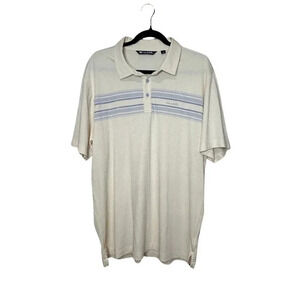 Travis Mathew Polo shirt men’s size XL. Yellow and light blue